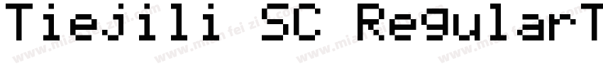 Tiejili SC RegularTi字体转换